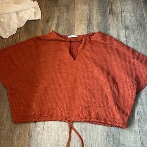zara size small top with tie waist